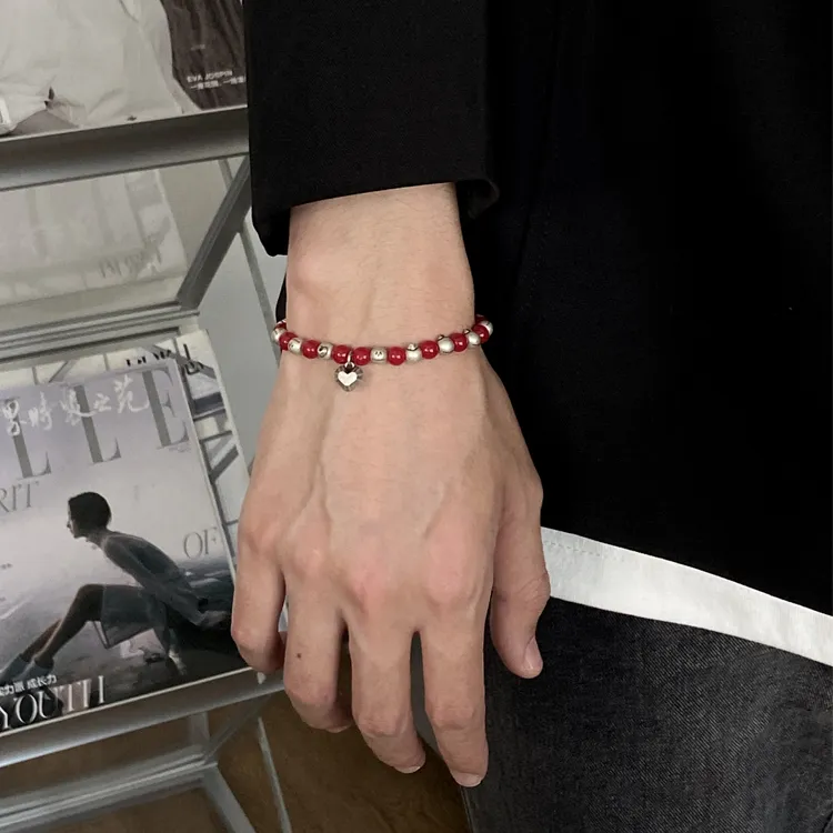 BABAMA Glass Beads Copper Bracelets Unisex-3