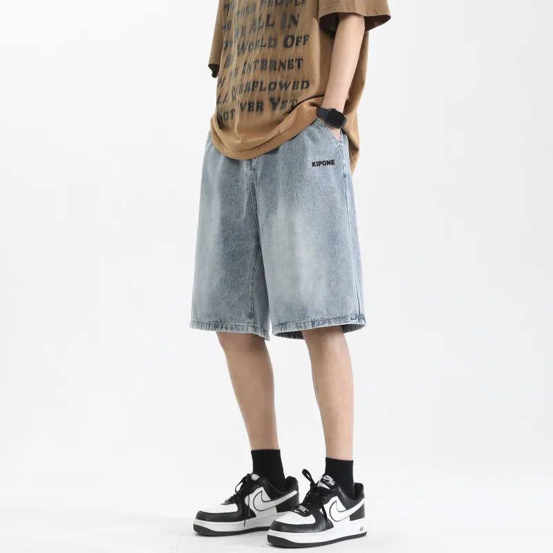 KIPONE Denim Shorts Unisex-12