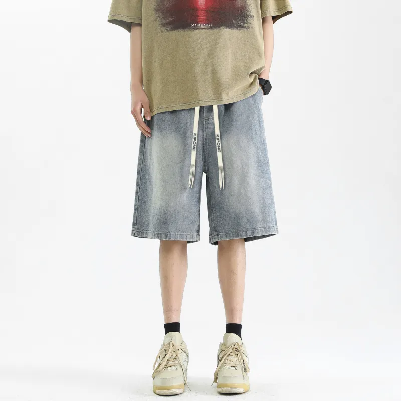 KIPONE Denim Shorts Unisex-12