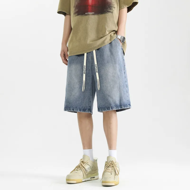 KIPONE Denim Shorts Unisex-8