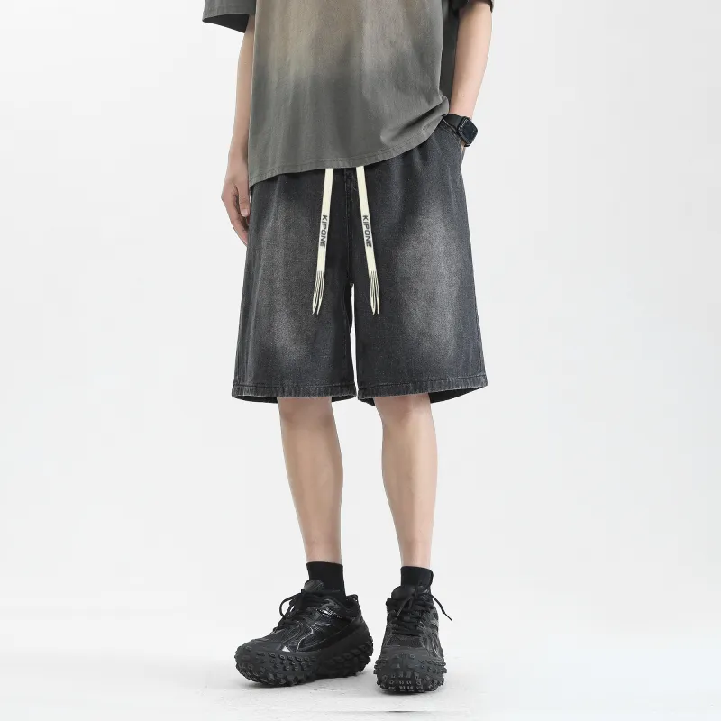 KIPONE Denim Shorts Unisex-3