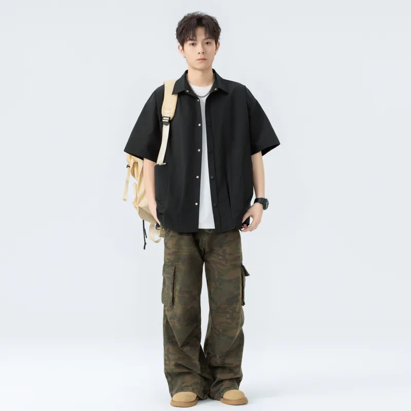 TESTUNG Fashion Minimalist Style Shirt Unisex-9