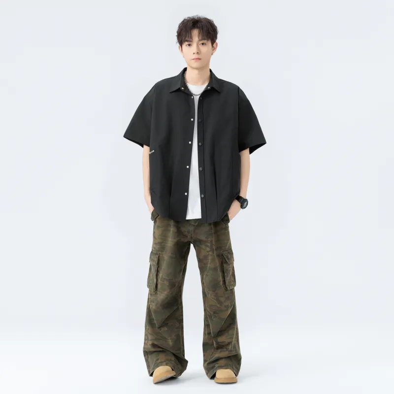 TESTUNG Fashion Minimalist Style Shirt Unisex-8