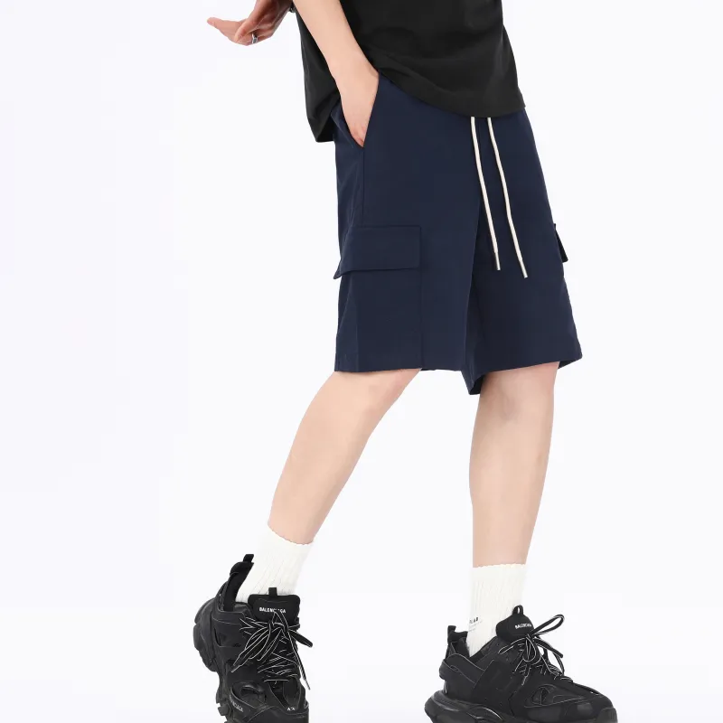 GDRX Casual Shorts Unisex Navy Blue-3