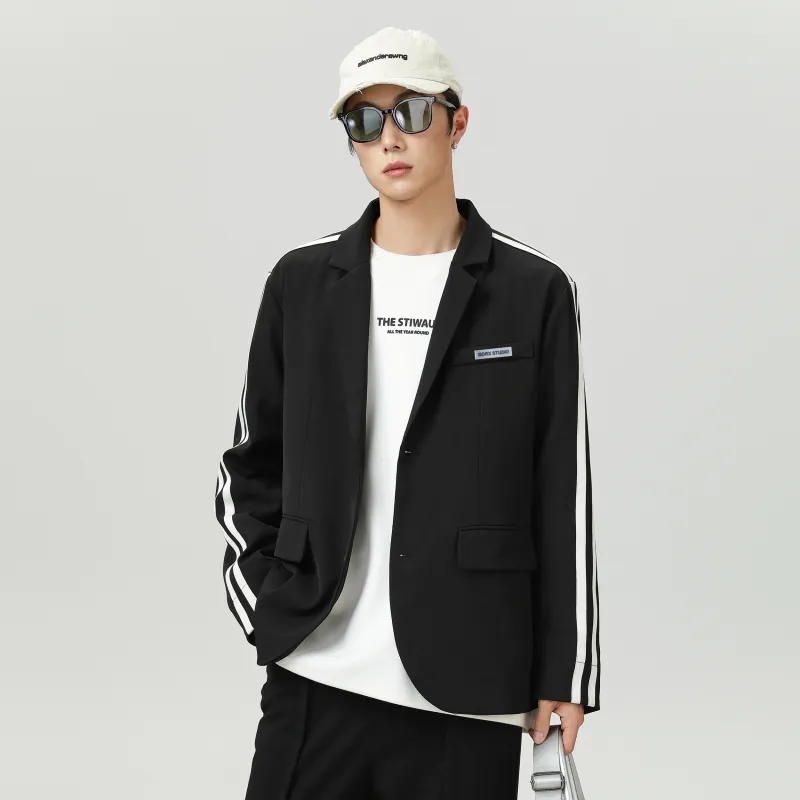 GDRX Business Suits Coats Unisex Black-4