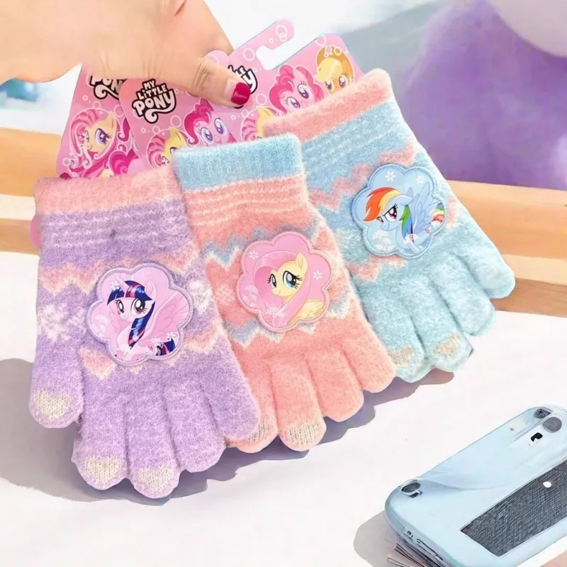 PinkyPinky Polyester Knit Gloves Kids'-1