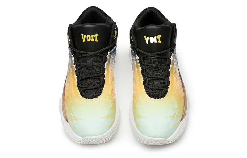 VOIT Basketball Shoes Unisex Low Top Fruit Green/Black-4