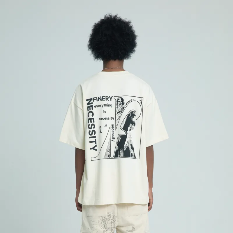 Necessity Finery T-Shirts Unisex Ecru-2