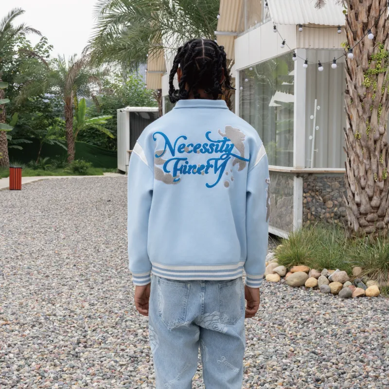 Necessity Finery Baseball Jerseys Men Sky Blue-2