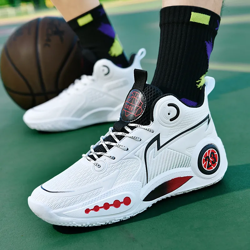 TONYBEAR Mid Top Basketball Shoes Unisex-7
