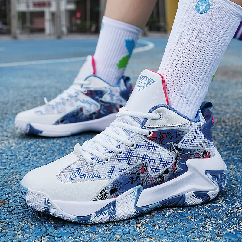 TONYBEAR Breathable Mid Top Basketball Shoes Unisex-13