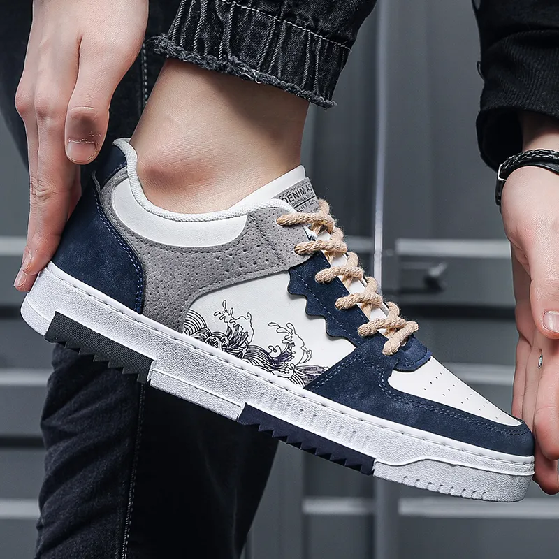 TONYBEAR Abrasion Resistant Low Top Skateboard Shoes Men's-2