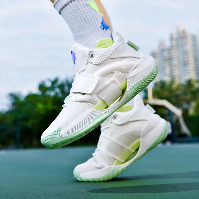 TONYBEAR Abrasion-Resistant Mid-Top Basketball Shoes Unisex-4