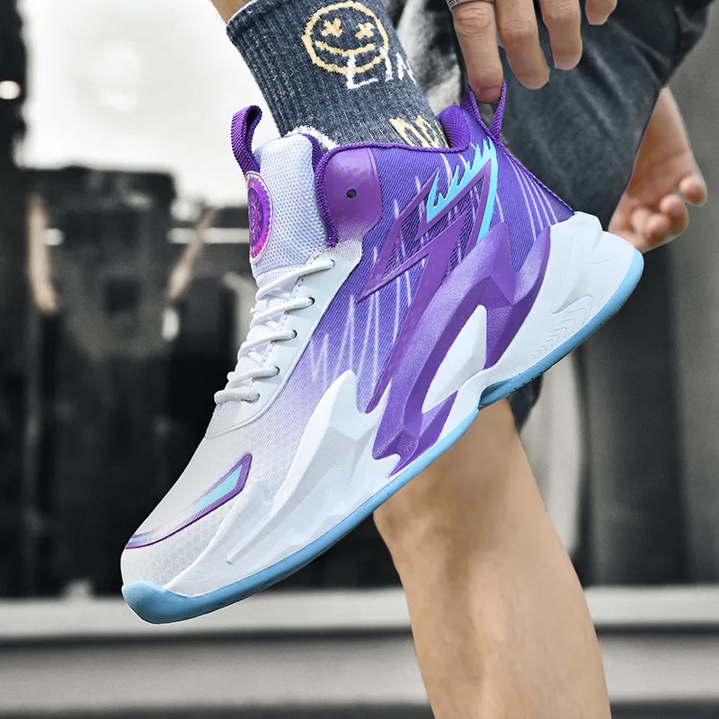 TONYBEAR Mid Top Basketball Shoes Unisex-4