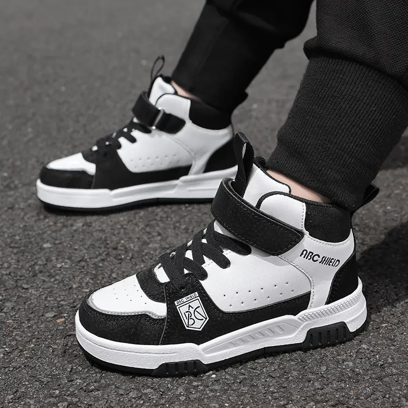 TONYBEAR Slip Resistant High Top Kids' Skateboarding Shoes Kids'-2