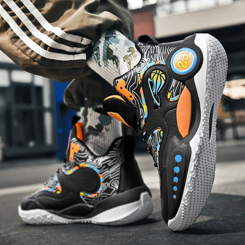 TONYBEAR Mid Top Basketball Shoes Unisex-2