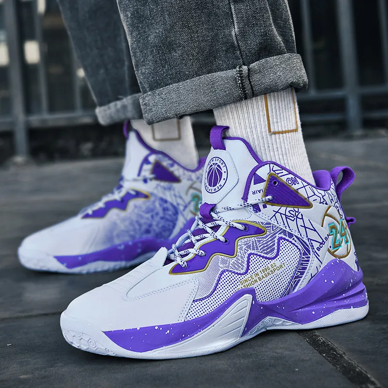 TONYBEAR Mid Top Basketball Shoes Unisex-12
