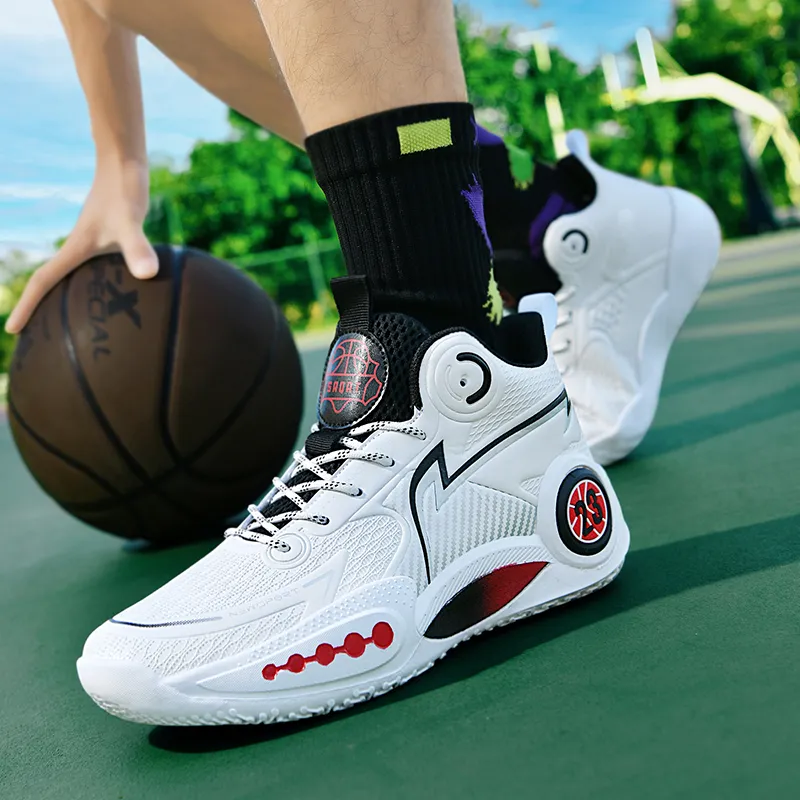 TONYBEAR Mid Top Basketball Shoes Unisex-8