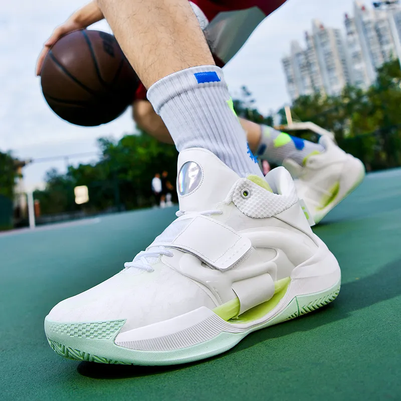 TONYBEAR Abrasion-Resistant Mid-Top Basketball Shoes Unisex-3