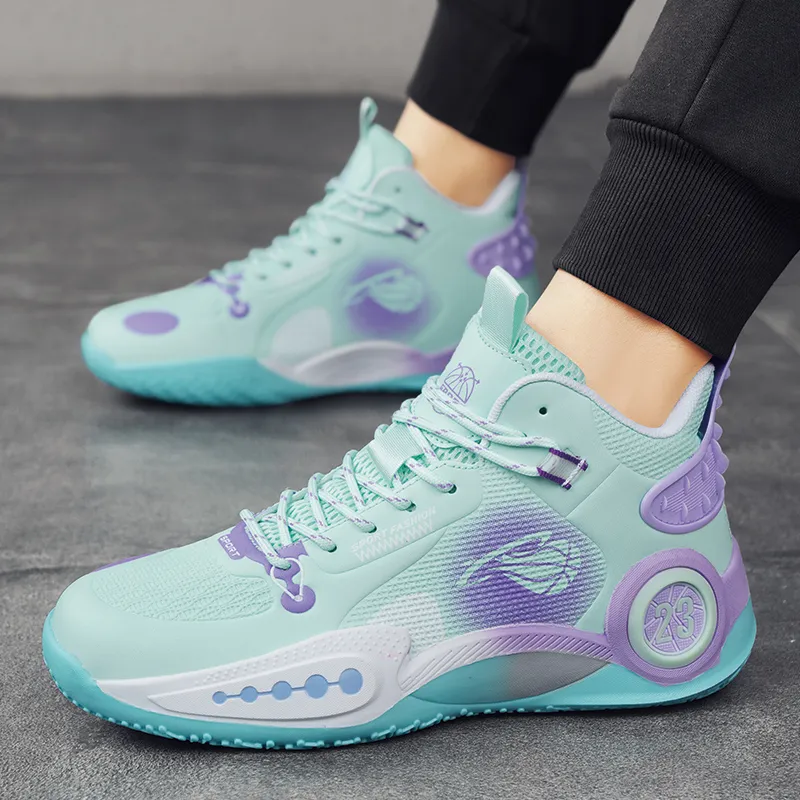 TONYBEAR Mid Top Basketball Shoes Unisex-10