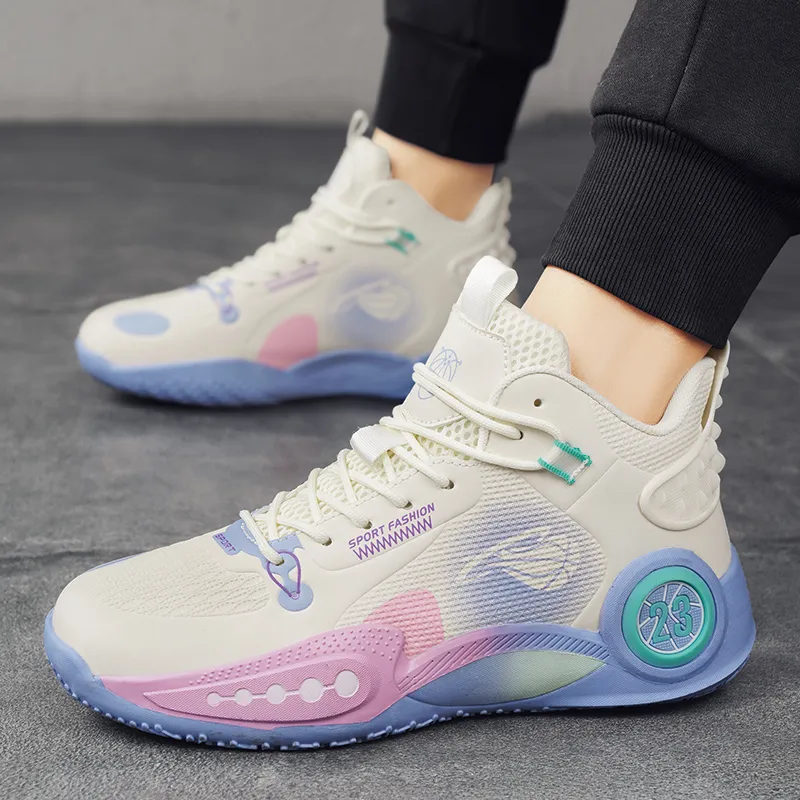 TONYBEAR Mid Top Basketball Shoes Unisex-5