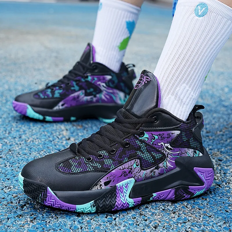 TONYBEAR Breathable Mid Top Basketball Shoes Unisex-1