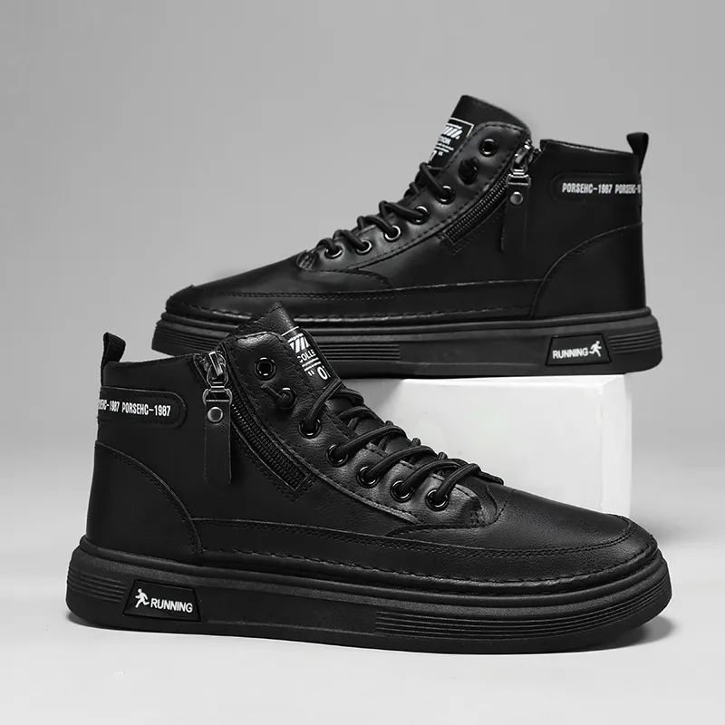 TONYBEAR Slip-Resistant High-Top Skateboard Shoes Men's-7
