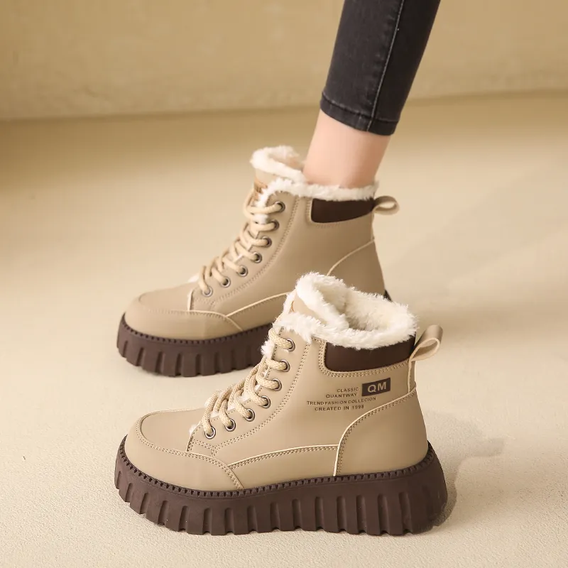 TONYBEAR Martin Boots Women's Khaki/Black-1