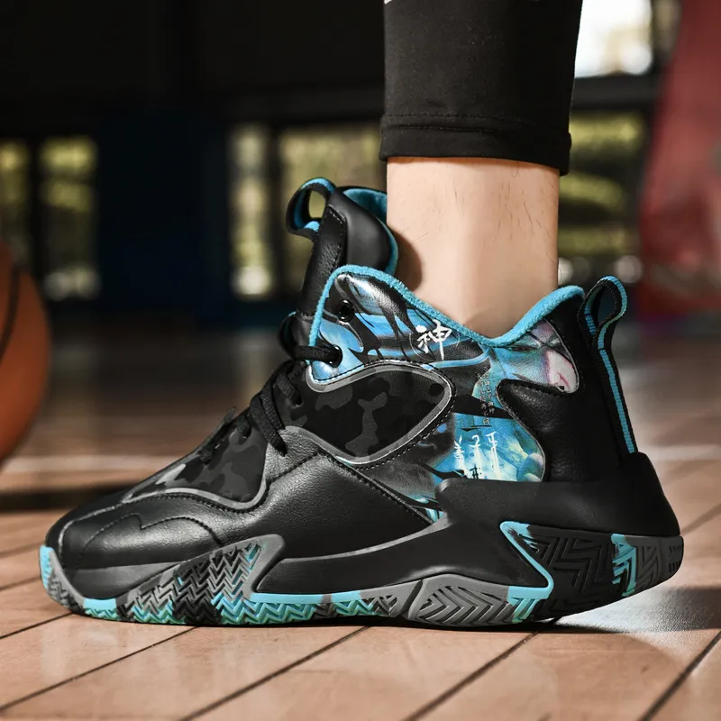 TONYBEAR Abrasion Resistant Height Increasing Mid Top Basketball Shoes Unisex-1
