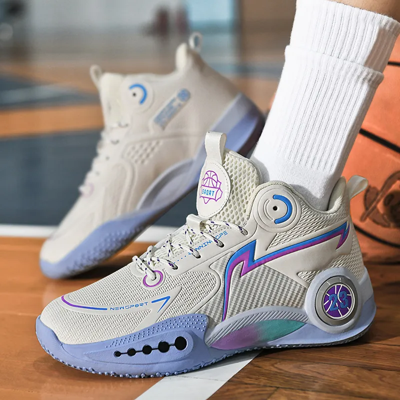 TONYBEAR Breathable Slip Resistant And Abrasion Resistant Basketball Shoes Unisex-2