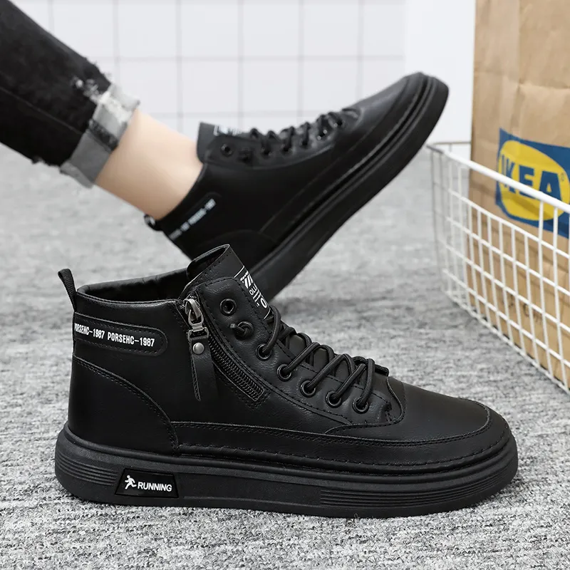 TONYBEAR Slip-Resistant High-Top Skateboard Shoes Men's-11