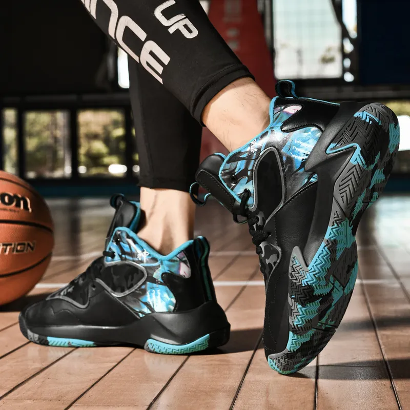 TONYBEAR Abrasion Resistant Height Increasing Mid Top Basketball Shoes Unisex-5