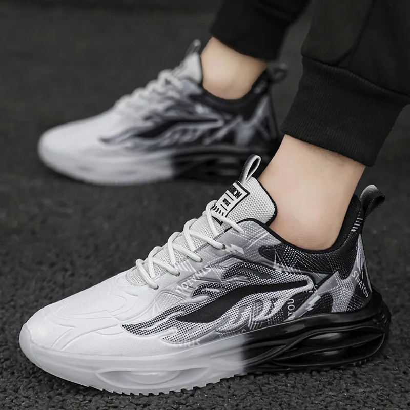 TONYBEAR Cushioning Breathable Height Increasing Low-Top Running Shoes Men's-13