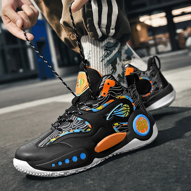 TONYBEAR Mid Top Basketball Shoes Unisex-5