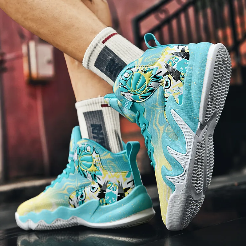 TONYBEAR Mid Top Basketball Shoes Unisex-20