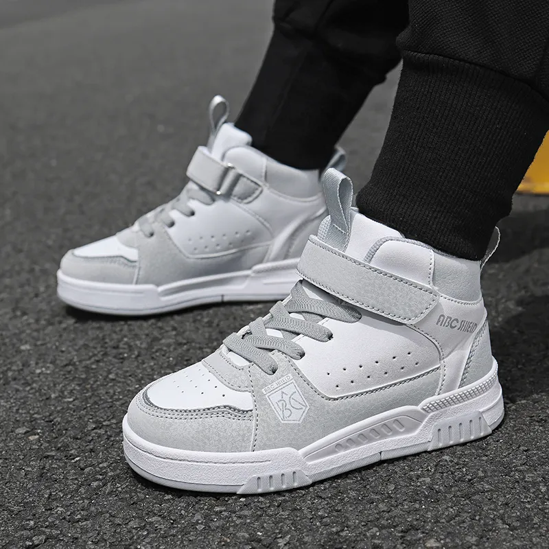 TONYBEAR Slip Resistant High Top Kids' Skateboarding Shoes Kids'-8