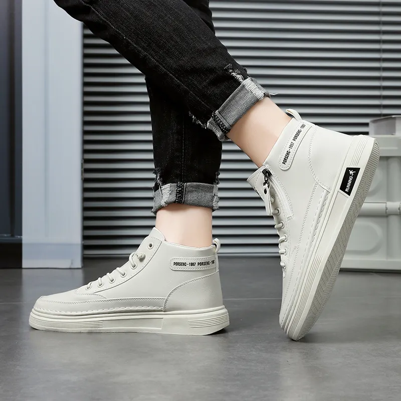 TONYBEAR Slip-Resistant High-Top Skateboard Shoes Men's-2