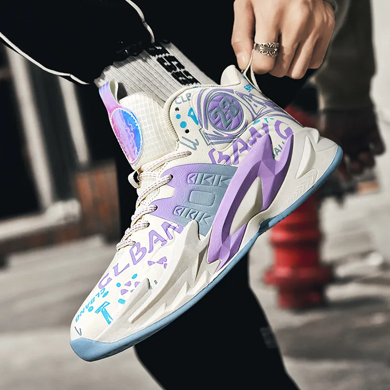 TONYBEAR Breathable Mid Top Basketball Shoes Unisex-3