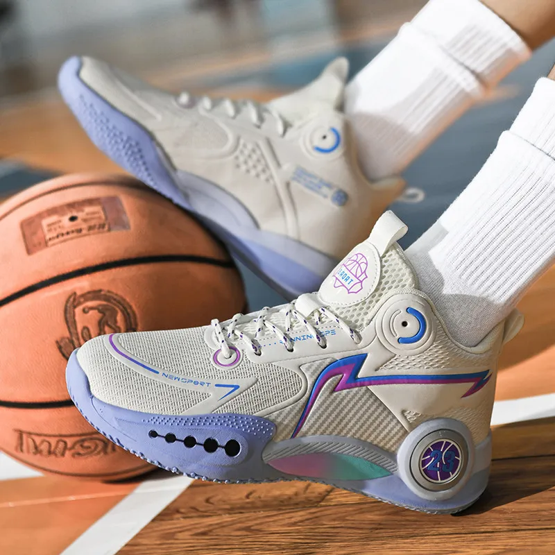 TONYBEAR Breathable Slip Resistant And Abrasion Resistant Basketball Shoes Unisex-3