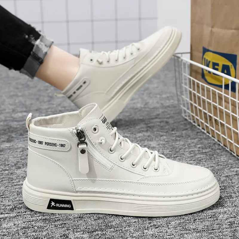 TONYBEAR Slip-Resistant High-Top Skateboard Shoes Men's-5