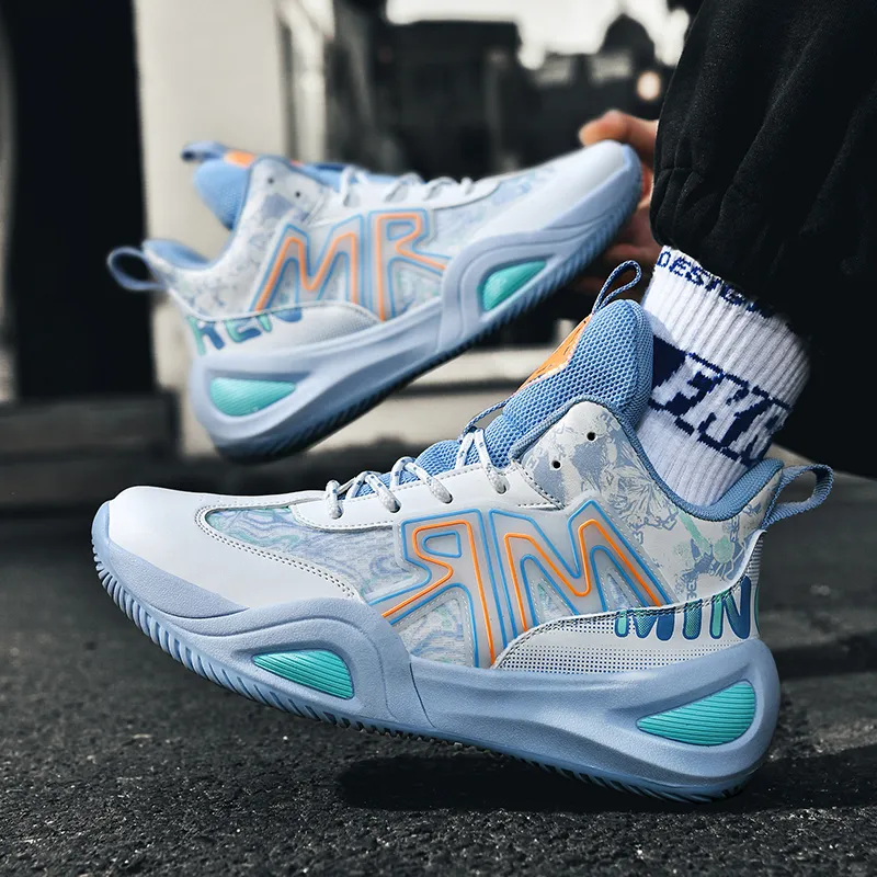 TONYBEAR Mid Top Basketball Shoes Unisex-8