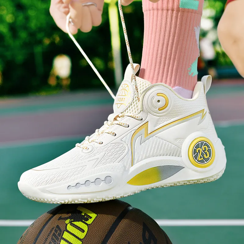 TONYBEAR Mid Top Basketball Shoes Unisex-4
