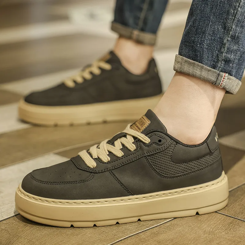 TONYBEAR Slip-Resistant Low-Top Skateboard Shoes Men's-12