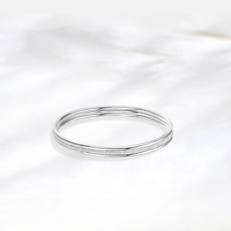 Master Kim Ne Zha Sterling Silver Qian Kun Circle Bangle Unisex-3