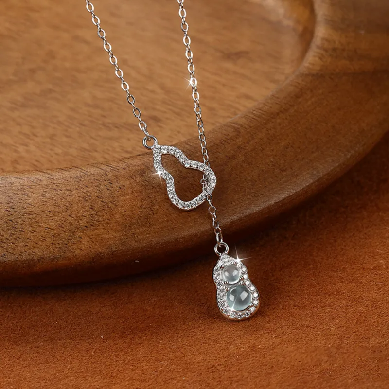 Master Kim Ice Glutinous Jadeite Necklaces Women's-1