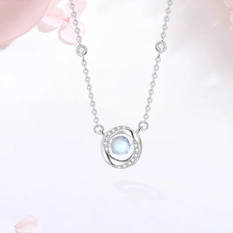 Master Kim Glass Cat Eye Necklaces Women's-3