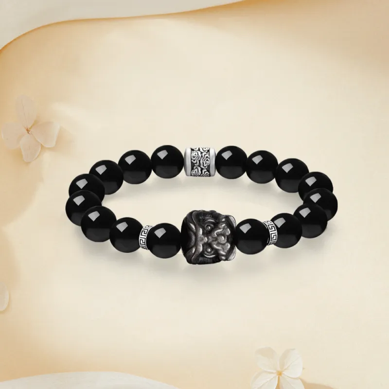 Master Kim Obsidian Bracelets Unisex-4