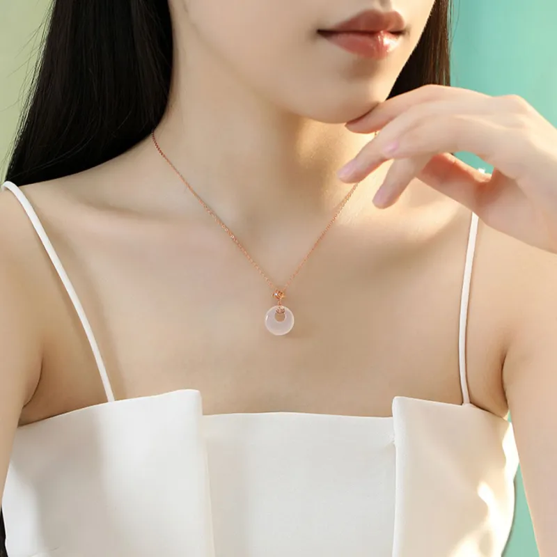 Master Kim Chalcedony Necklaces Unisex-4