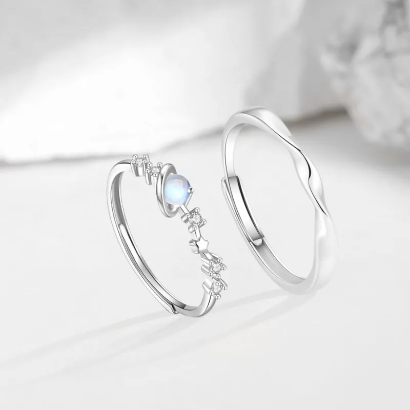 Master Kim Glass Cat Eye Adjustable Ring Unisex-3