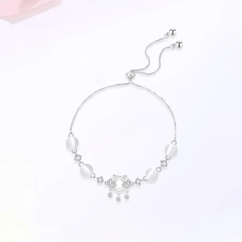Master Kim Glass Cat Eye Bracelets Women's-4